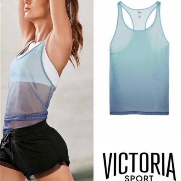 Victoria’s Secret Sport Ombré Mesh Athletic Tank Top - Picture 1 of 5
